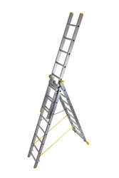 Werner Abru 725 Series Promaster Box Section Triple 3 Section 3.0m 29 Rung Reform Combination Ladder 7252918