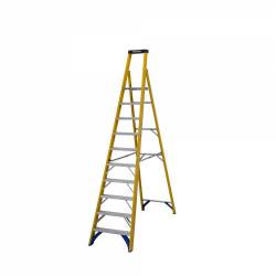 Werner Abru 717 Series Fibreglass Platform Stepladder Trade 12 Tread 7171218