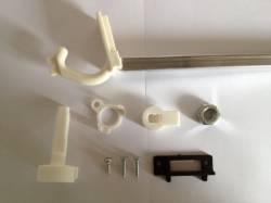 Werner Abru ALadder Complete Loft hatch door catch latch twist for wood board 22mm with Stowage Pole and Hook 1250mm 2 and 3 section loft ladder