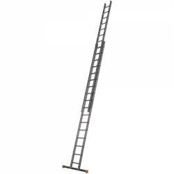 WERNER 4.9m  BOX SECTION DOUBLE EXTENSION LADDER 7224918