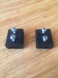 Werner Abru 2 and 3 section Easystow Loft Ladder Bottom Stops Black Plastic and Screws