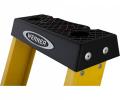 Werner Abru 717 Series Fibreglass Platform Stepladder Trade 4 Tread 7170418