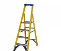 Werner Abru 717 Series Fibreglass Platform Stepladder Trade 8 Tread 7170818