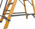Werner Megastep Fibreglass Stepladder 6 Tread 30090618 